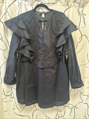 H&M Edition Linen Blend Tunic Dress